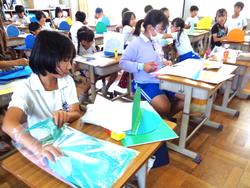 3年生図工の授業（居住地校交流）