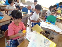 3年生図工の授業（居住地校交流）