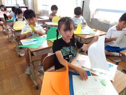 3年生図工の授業（居住地校交流）