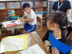 3年生図工の授業（居住地校交流）