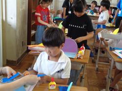 3年生図工の授業（居住地校交流）