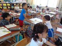 1年生国語の授業