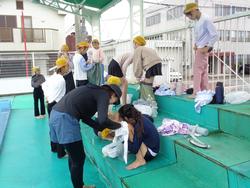 5年生着衣水泳体験