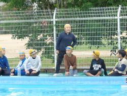 5年生着衣水泳体験