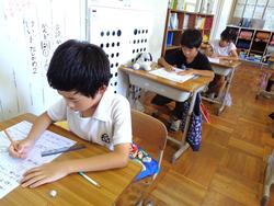 2年生算数の授業（テスト）