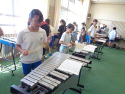 6年生音楽会の楽器オーデション