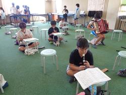 6年生音楽会の楽器オーデション