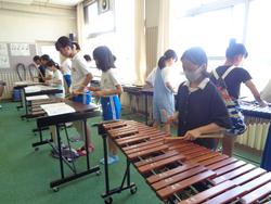 6年生音楽会の楽器オーデション