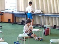 6年生音楽会の楽器オーデション