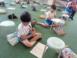 6年生音楽会の楽器オーデション