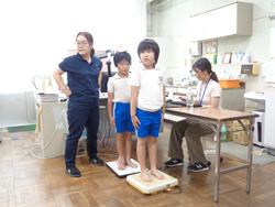 2年生発育測定