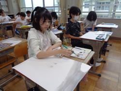 5年生図工の授業