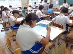 5年生図工の授業