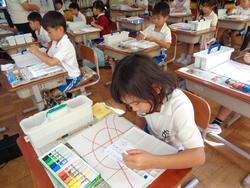 1年生図工の授業