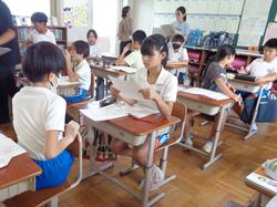 教育実習生の研究授業