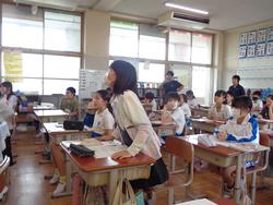 教育実習生の研究授業
