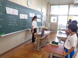 教育実習生の研究授業