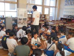 垂直避難訓練の様子