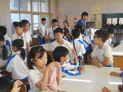 垂直避難訓練の様子