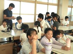 垂直避難訓練の様子