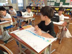 1年生図工の授業