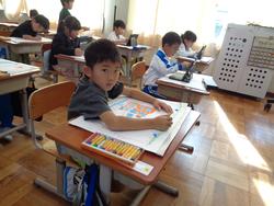 1年生図工の授業