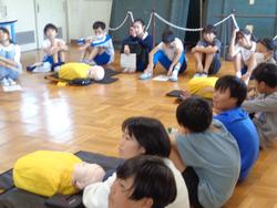 6年生救急法講習会