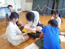 6年生救急法講習会