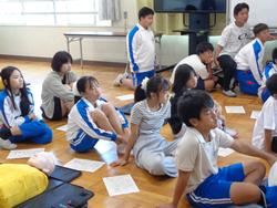 6年生救急法講習会