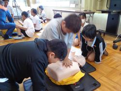 6年生救急法講習会
