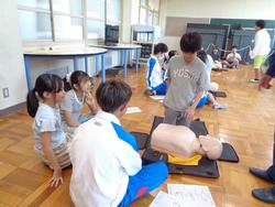 6年生救急法講習会