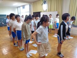 6年生救急法講習会