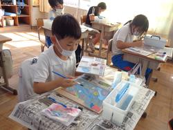 3年生図工の授業