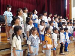 2年生音楽会の練習
