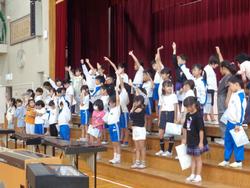 2年生音楽会の練習