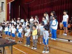 1年生音楽会の練習