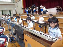 1年生音楽会の練習