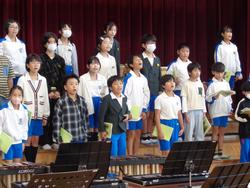 5年生音楽会の練習