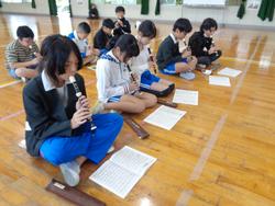 5年生音楽会の練習