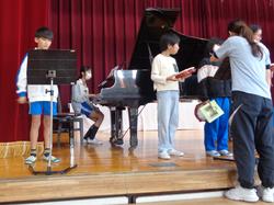 5年生音楽会の練習