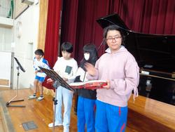 5年生音楽会の練習