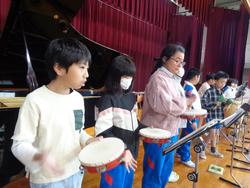 5年生音楽会の練習