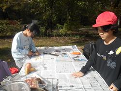 野外炊飯の様子