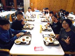 夕食の様子