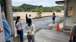 出発式　児童あいさつ