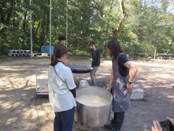 カステラづくり