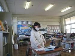 ふりかえりを発表している様子