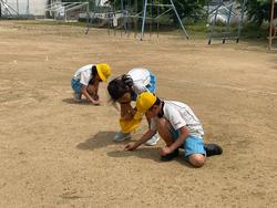 石拾い、草引き