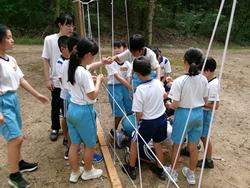蜘蛛の巣くぐり
