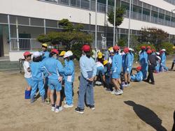 班ごとに掘り方の説明